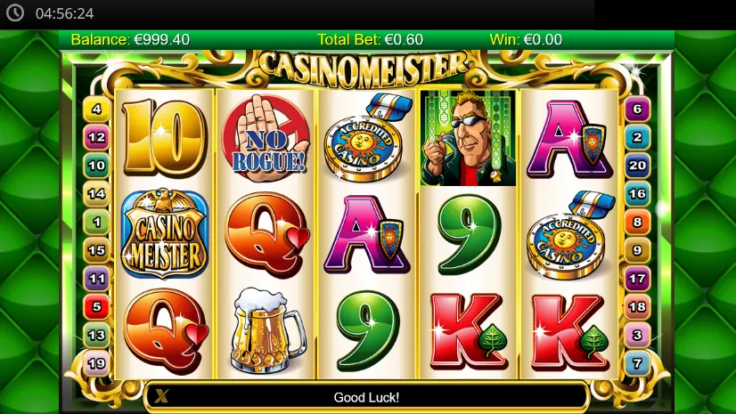 Skärmbild från spelet Casinomeister.