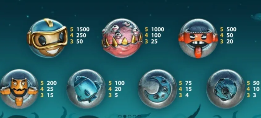 Skärmbild från spelet Cosmic Fortune.