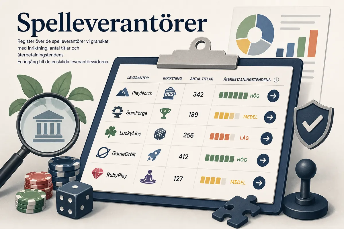 Spelleverantörer